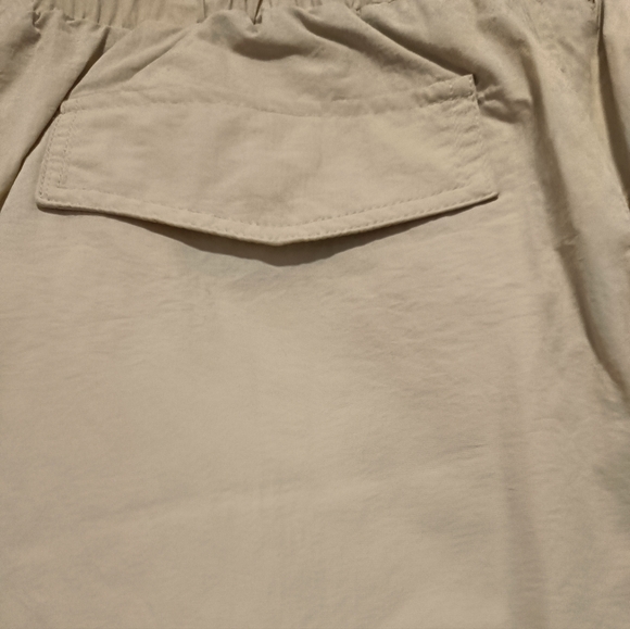 S🍀Wilo The Label Cargo Parachute Cream/Tan Maxi Skirt - Picture 7 of 9